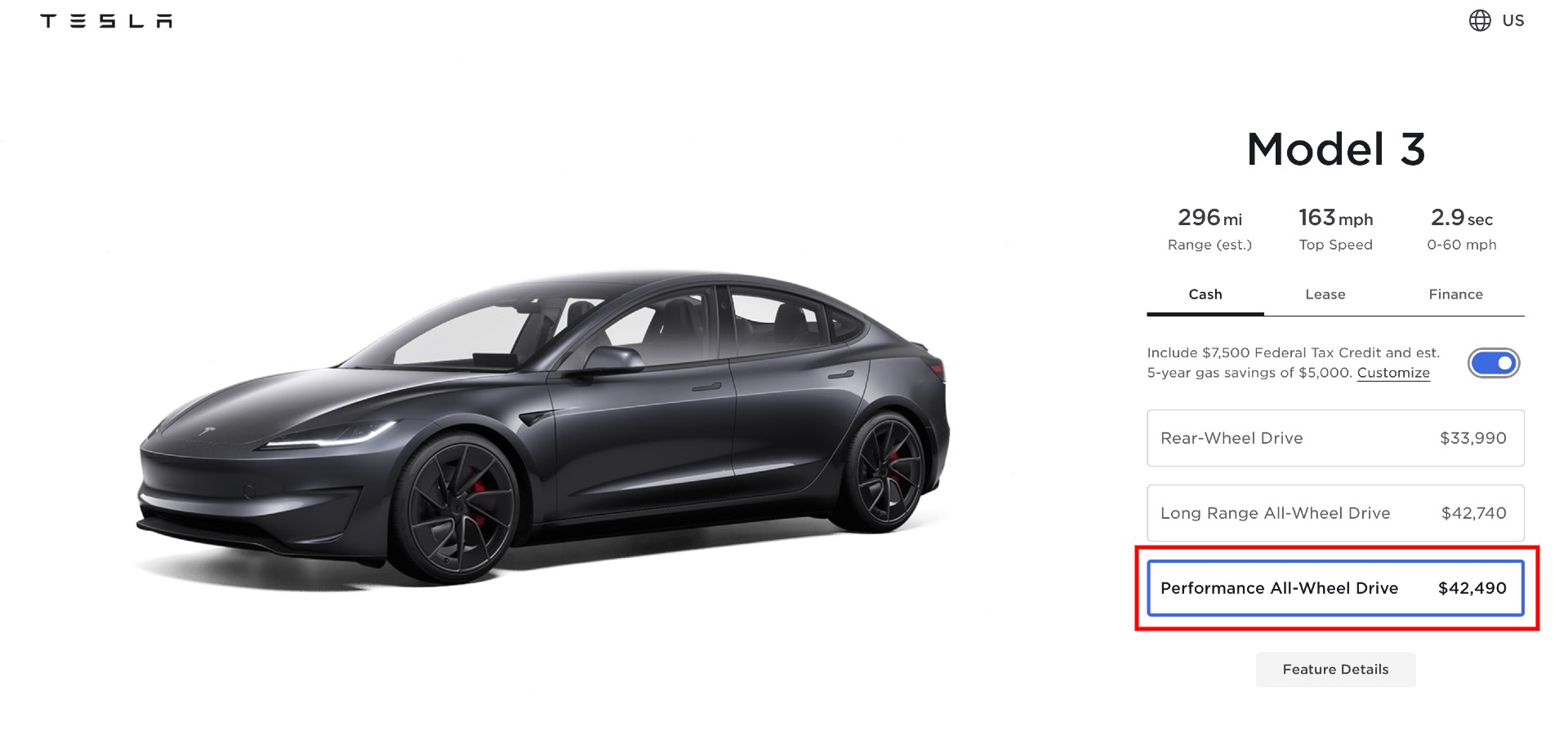 Tesla Model 3 Performance Price Goes Up