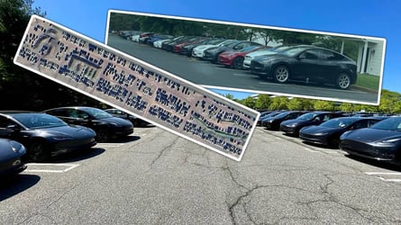 Teslas Are Piling Up In Parking Lots