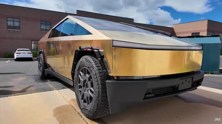 Check Out This 24K Gold Tesla Cybertruck