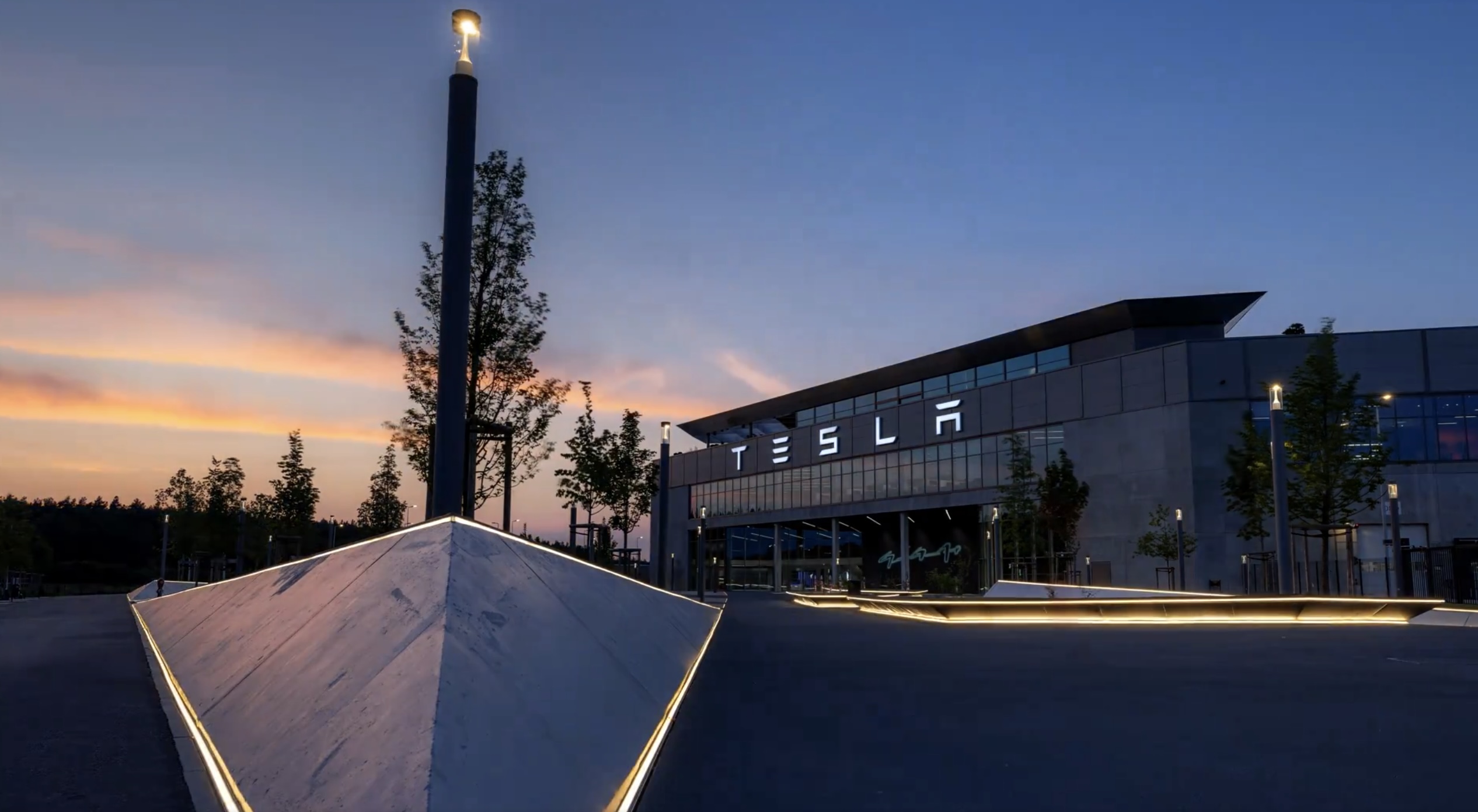 Tesla Has a Giga Berlin Rave Cave