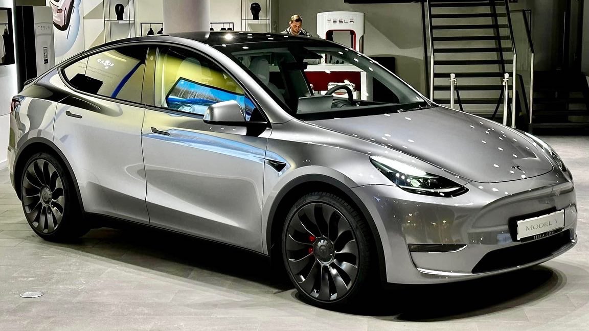 Tesla Model Y Gets Quicksilver Paint Option