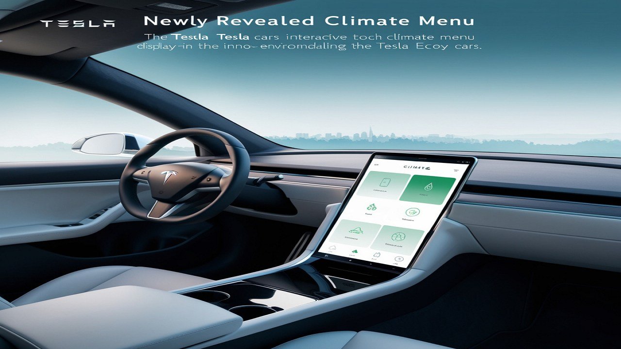 Tesla’s New Climate Menu Revealed